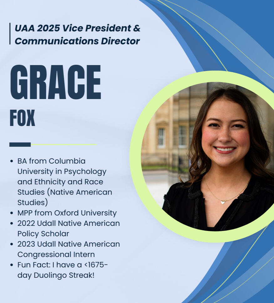 Grace is the VP and Communications Director of the Udall Alumni Association